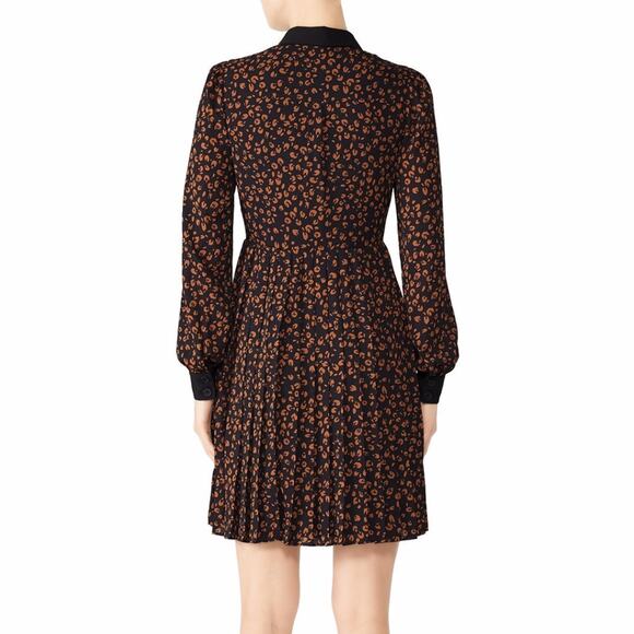 Fame & Partners The Renee Leopard Print dress black brown - 2 - Picture 2 of 12